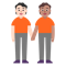 People Holding Hands- Light Skin Tone- Medium Skin Tone emoji on Microsoft